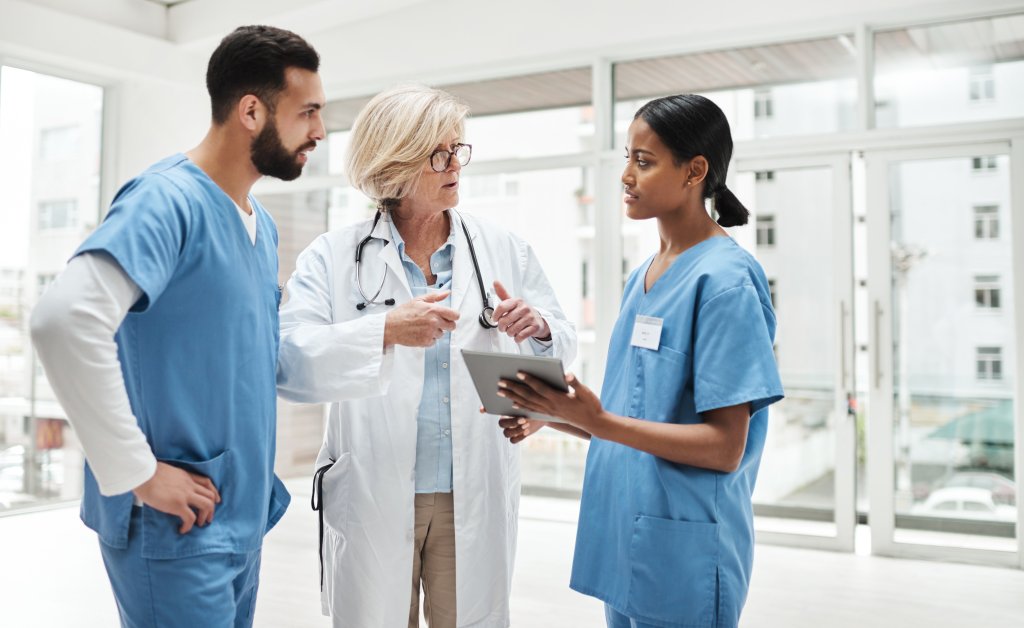 Nurses and a doctor