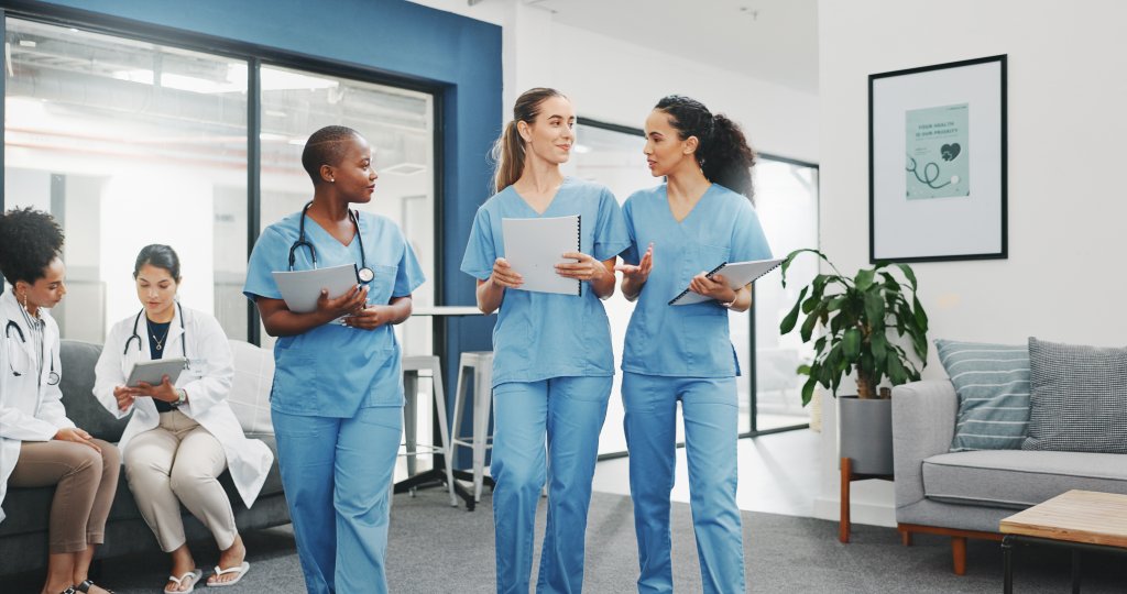 Nurses talking
