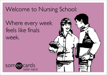 nursing school life hacks ecard
